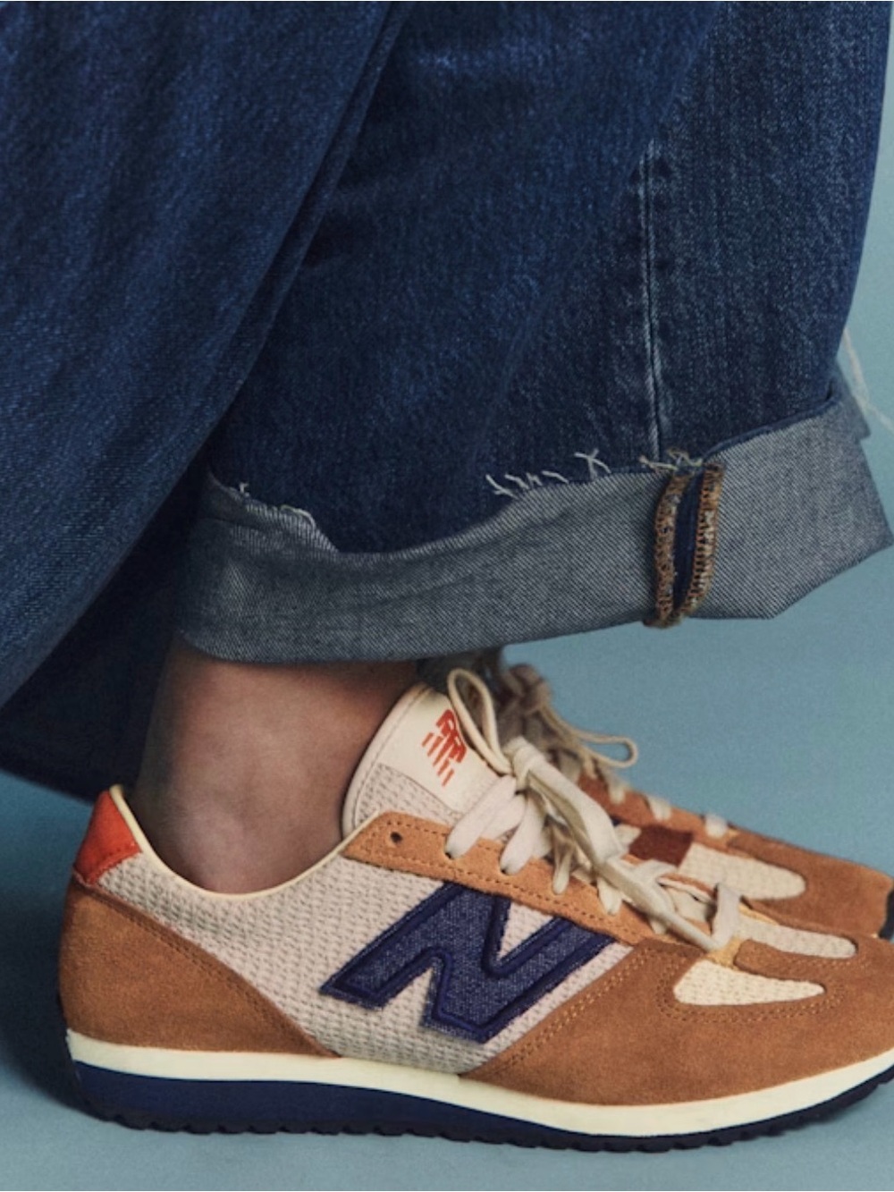 Sezane Sézane X New Balance Ecru / Brown - Size US 8 unisex - Picture 2 of 6